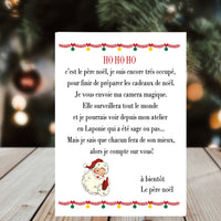 Caméra de Noël Magique - Lettre personnalisée du Père Noël - Fabriqué dans les Vosges