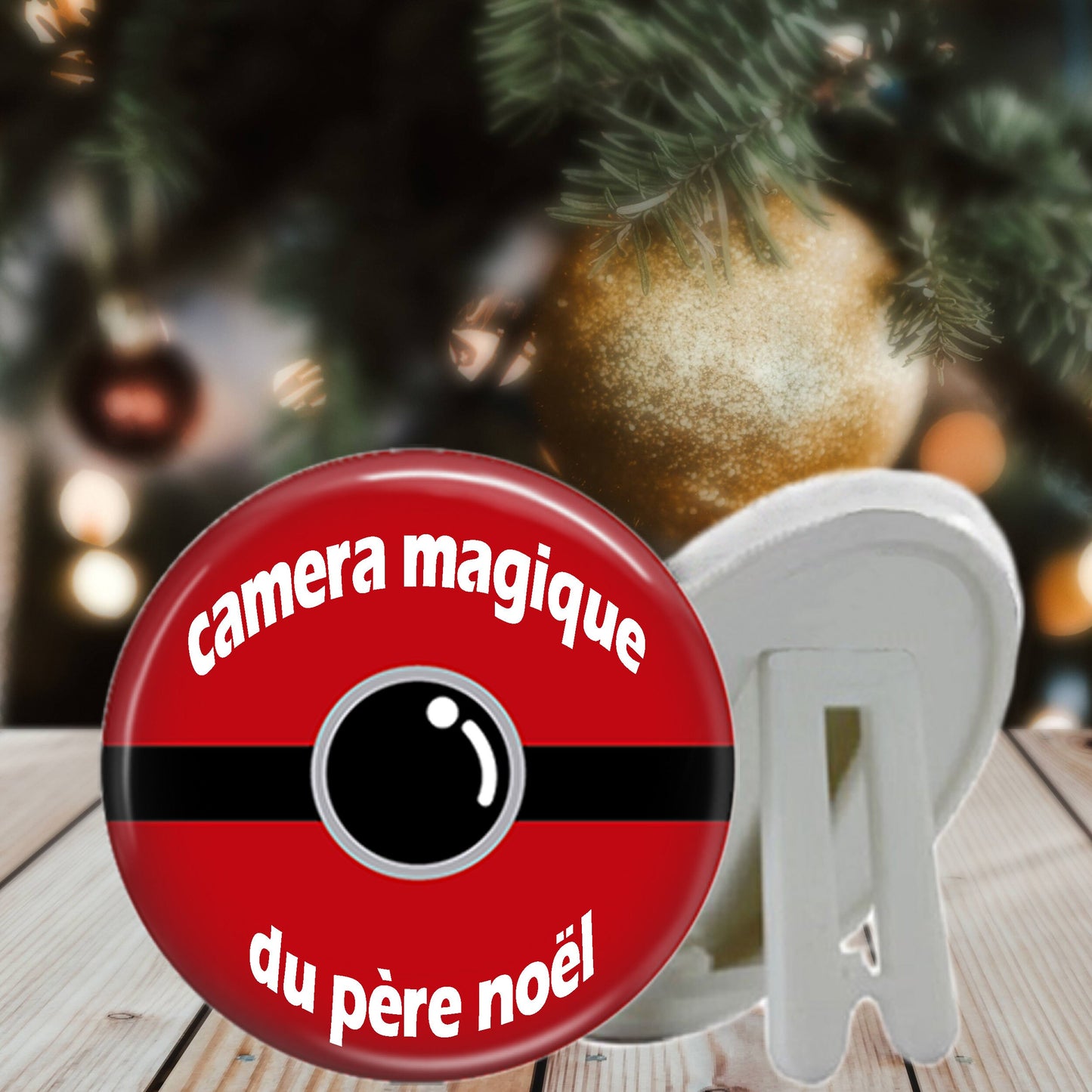 Caméra Magique du Père Noël - Idée pour surveiller les enfants avant Noël - Lettre du Père Noël - Fabrication artisanale et française