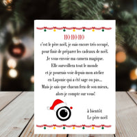 Caméra Magique de Noël - Lettre personnalisée du Père Noël - Création artisanale et française