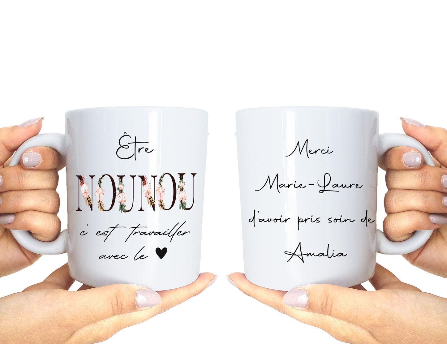 Tasse en Céramique Personnalisée - Cadeau Fabriqué en France - Mug avec Message - Cadeau Personnalisé et Utile - Expédition sous 48h