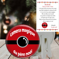 Caméra Magique du Père Noël - Idée pour surveiller les enfants avant Noël - Lettre du Père Noël - Fabrication artisanale et française