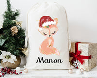 Hotte de noël personnalisable, sac de noël Koala, emballage écologique