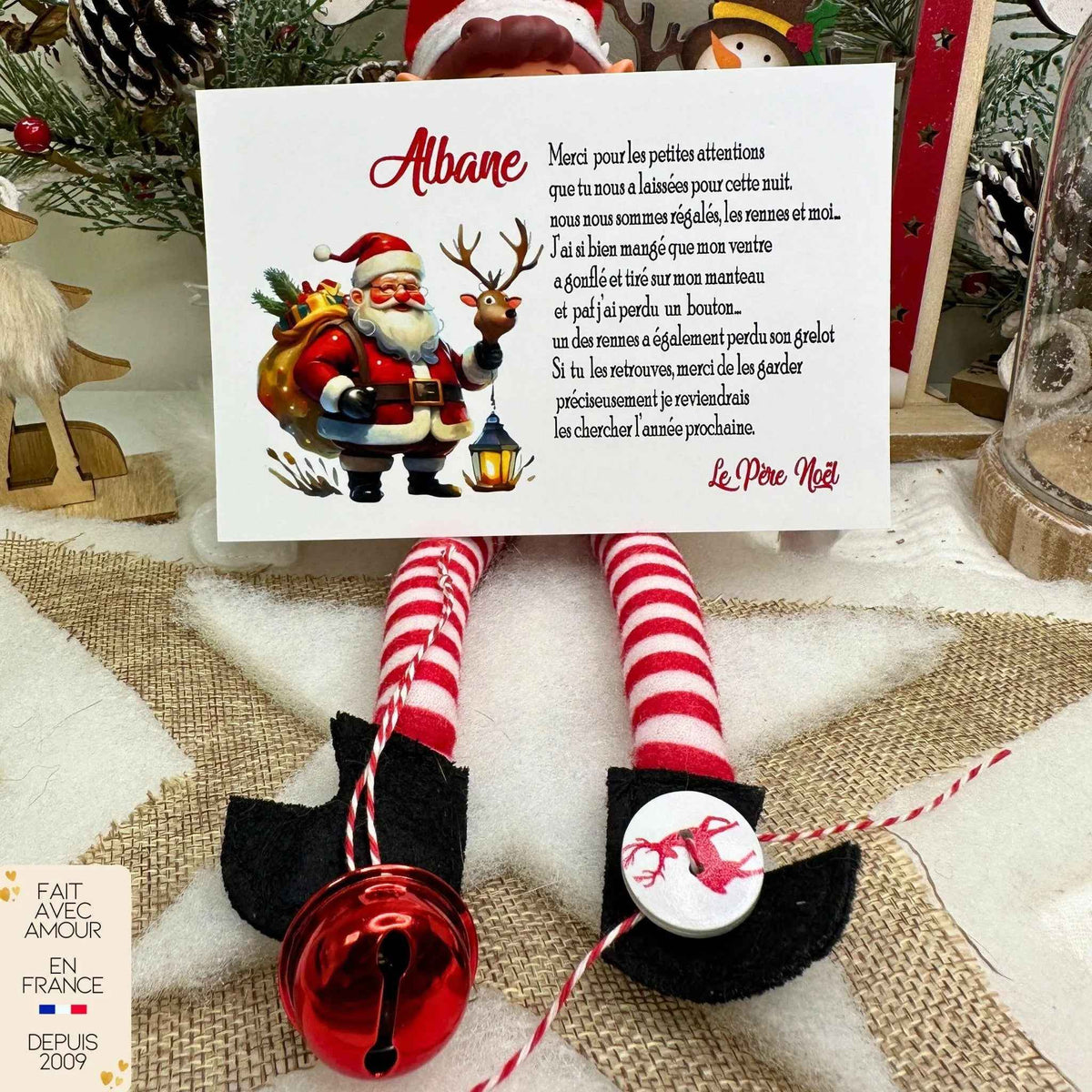Boutons De Noël Fantaisie - Lot De 10 Boutons Renne Marron 25mm, Avec Attache Au Dos, Pour Artisanat Et Couture