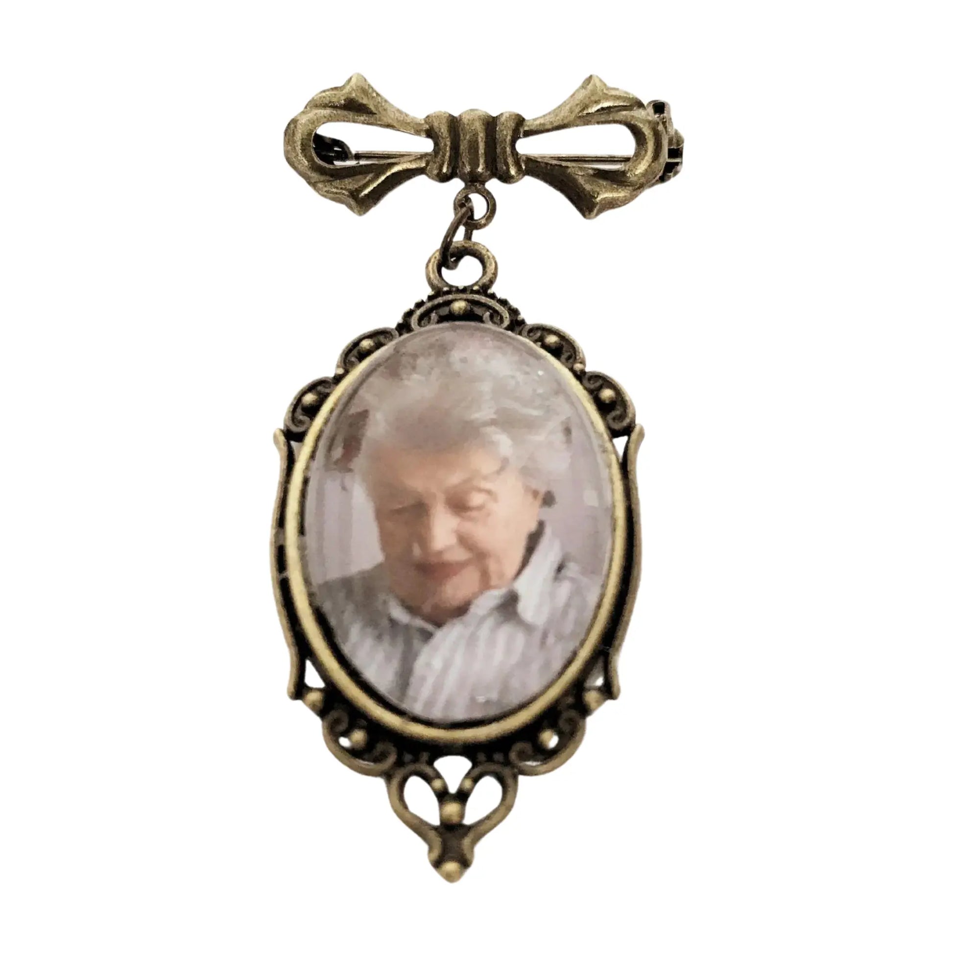 Médaillon commémoratif mariage avec photo.