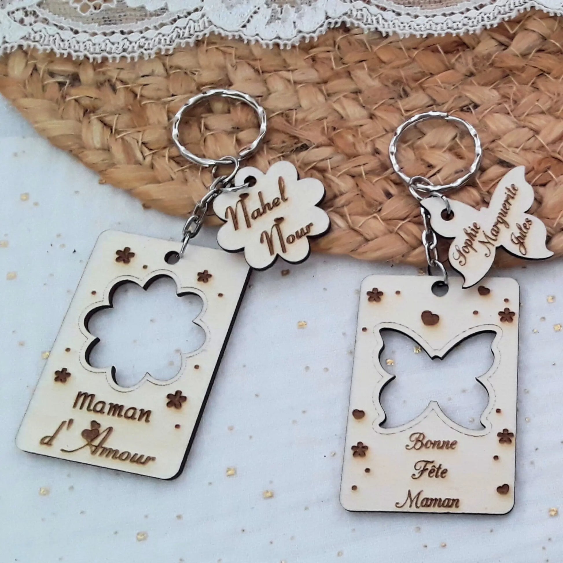 porte-clés avec motif au choix gravé.