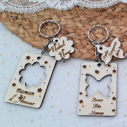 porte-clés avec motif au choix gravé.