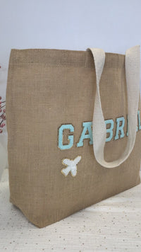 Tote bag personnalisable en coton et liège - Personnalisé en France - Idée cadeau pour femme, enfant, bébé, bibliothèque