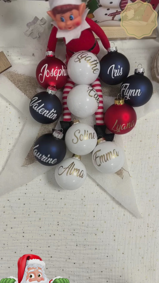 Personalized Christmas Bauble - Baby's First Christmas Bauble - Unique Christmas Tree Decoration