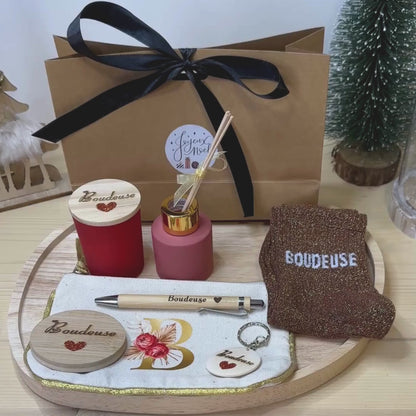 Box Cadeau Chaussette à Paillettes – Personnalité & Caractère – Coffret Personnalisé Femme