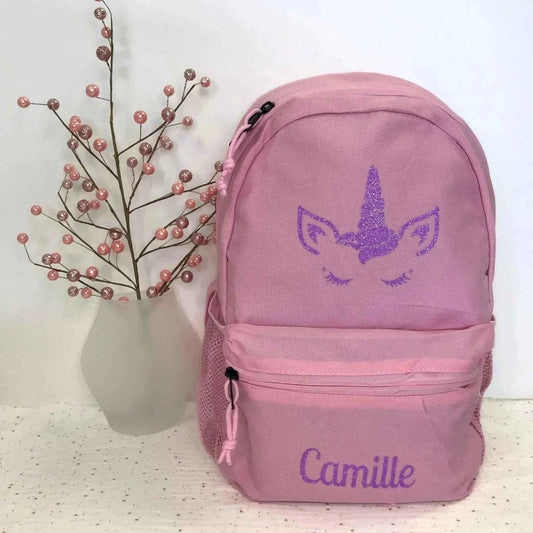 Sac à Dos Personnalisé en France - Prénom Enfant et Motif Mignon - École Maternelle, Crèche, Nounou, Voyage, Sport