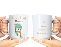 Mug Personnalisé avec Prénom - Cadeau de Noël Unique - Idéal pour Cousine, Collègue, Amis, Famille