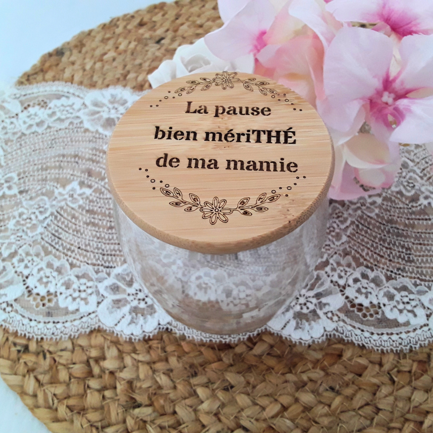 Tasse verre double paroi - Gravure personnalisée - Atelier Français
